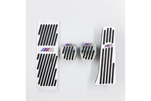 DFGSDRDY Cubierta del Pedal del Freno del Acelerador de aleación de Aluminio del Coche, para la Serie BMW 2 3 x1 M3 E39 E46 E87 E84 E90 E91 E92 AT/MT Accesorios para automóviles de Freno