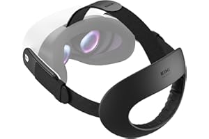KIWI design K4 Flex Fascia Testa Comfort per Meta Quest 3/3S, Cinturino Elite Regolabile con Schiuma PU per Comfort e Immersione di Gioco VR Migliorati (Senza Batteria)