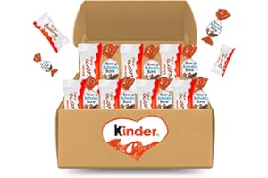DUPLEIX Mini Kinder Mix 500g – Assortiment de Mini Bueno & Schoko-Bons – Délicieux Chocolats pour Petits et Grands – Idéal pour le Goûter, les Anniversaires et les Moments Gourmands
