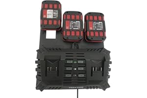 LAYERBYLAYER 3D Soporte de pared para Parkside PDLGS 20 B1 cargador y baterías de 20 V, soporte múltiple, ahorro de espacio