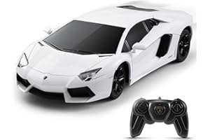 SainSmart Jr. Lamborghini Ferngesteuertes Auto, 1:24 Offiziell Lizenziert Aventador Modellauto, RC Modell Car Spielzeug Geschenk für Kinder Erwachsene, Weiß