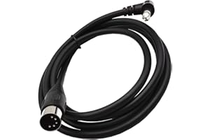 INNOV8 INNO8 MIDI Din 5Pin Male to 6.35mm (1/4 Inch) Male TRS Electric Piano Guitar Stereo Audio Cable - 1.5m