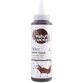 Melwiss Chocolate Bitter Tatlı Sos 330 g &ndash; Akışkan kıvamlı Waffle, Pankek, Krep, Dondurma, Kahve ve Tatlılar i&ccedil;in Pratik Sıkı