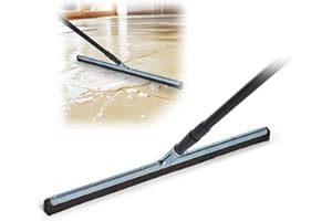 ‎NOVATOOL Novatool Wasserschieber Bodenabzieher 60cm mit Teleskop I Duschabzieher Abzieher Dusche Boden Abzieher Fenster Profi I Wasser Abzieher Schieber für Boden Wasserabzieher Terasse Boden mit Stiel