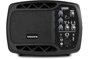 VONYX V205B Compact Personal Active Monitor - Bluetooth Speaker with Mount for Stage Monitors, Foldback Monitor, Compact PA System