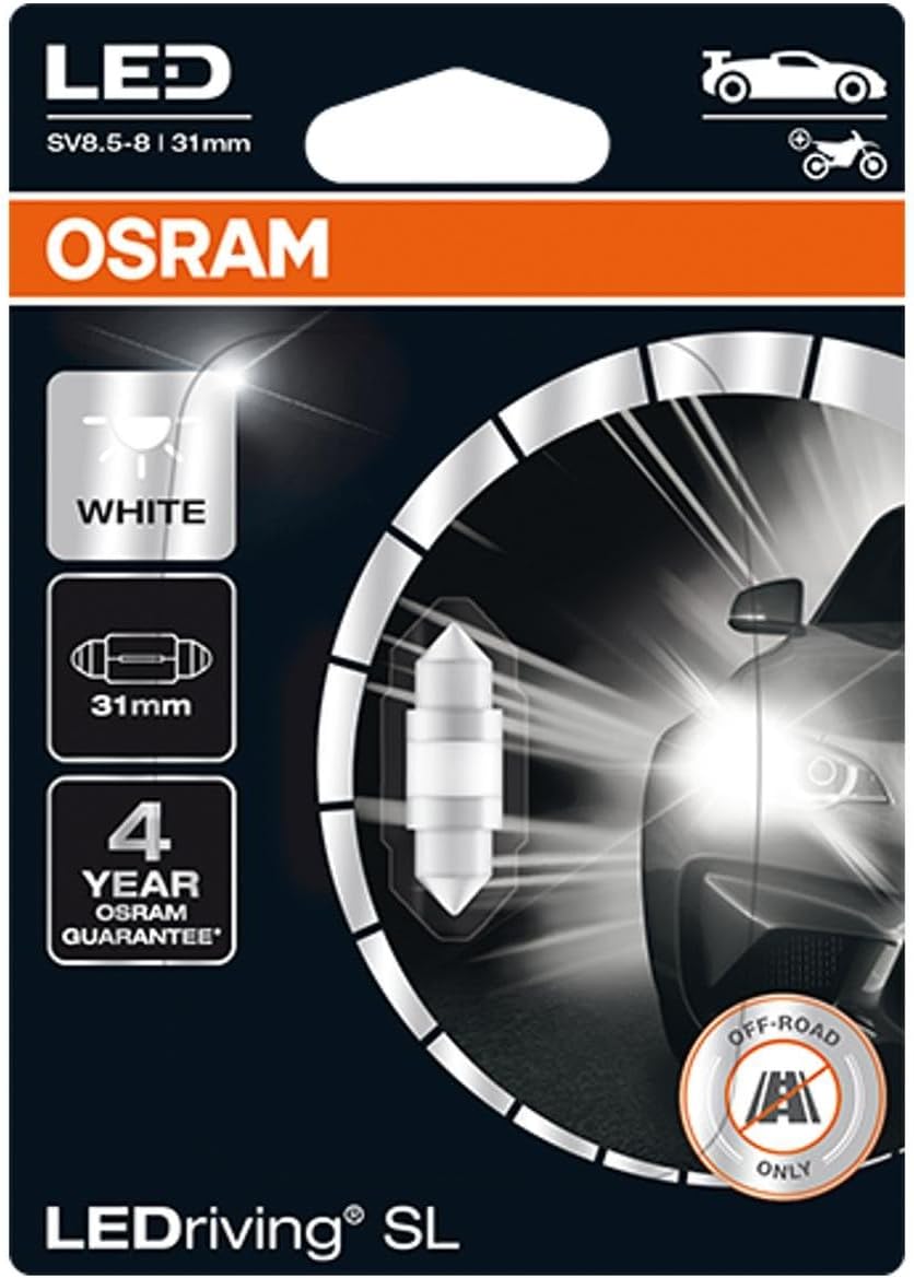 OSRAM BOMBILLA AUXILIAR LEDRIVING SL C5W (31mm) SV8.5-8 12V 1W