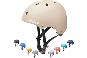 CELOID Kinder Fahrradhelm, Kleinkind Skateboard Helme für Alter 3-5-8-10-16 Jahre Jungen Mädchen, verstellbare Multi-Sport Fahrrad Skateboarding Fußball Roller Skating Roller