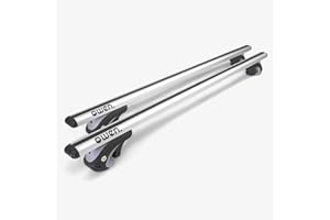 ‎OWEN Owen 5.0 Dachträger Universal 135 cm Silber | Aluminium Relingträger für offene Reling | TÜV geprüft | Abschließbar | Tragfähigkeit bis 90 kg | Aerodynamisch & einfach montierbar