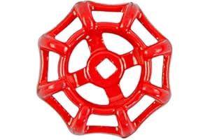 Ppmter Faucet Hose Wheel Handle Replacement Cast Iron Round Broach Metal Faucet Water Spigot Handle