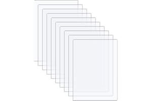 Langaelex 10 Lastre Plexiglass 20x25cm (Spessore 1 mm) Lastre Metacrilato Trasparente per Cornice per Foto, Visualizzazione di Progetti, Pittura (8 * 10 pollici)