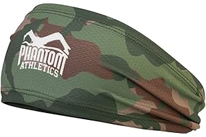 PHANTOM ATHLETICS Phantom - Fascia sportiva per capelli (Team - Verde Camo)