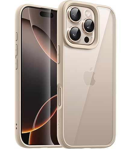 Custodia Per IPhone 16 Pro Trasparente Opaca - Magnetica MagSafe, Anti-Impronte, Titanio Sabbia - Foto 3