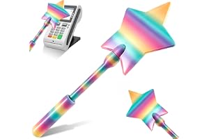 Silkwish trollstav EC-kort, trollstav kreditkort, 3D-tryckt vägg att betala 3D-tryck, betaltrollstavar, rolig korthållare, kreditkortshållare för tonåringar vuxna (färgglad)