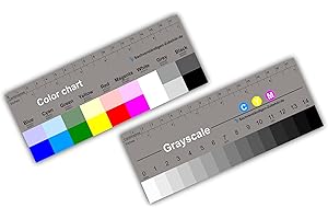 SACHVERSTÄNDIGEN-ZUBEHÖR.DE Stopniowany szary klin i tabela kolorów 18 cm | plastik | od akcesoriów specjalistycznych | miernik ekspozycji do aparatu lustrzanki | balans bieli | paleta kolorów | edycja zdjęć | nadruk matowy