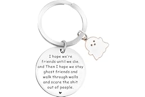 Jeffdad Funny Keychains, Friendship Keychains Best Friend Keychain Unique Friendship Gifts Birthday Gifts for Friends Sisters