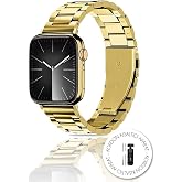 Apple Watch ile Uyumlu Metal Kordon &ndash; 49mm/46mm/45mm/44mm Paslanmaz &Ccedil;elik Kayış, Apple Watch Ultra i&ccedil;in 3/2, SE 3/2, Series 1