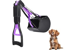 Happilax Livero Hundekotschaufel für Große, Kleine Hunde - Faltbare Kiefer-Klaue - Hundekotgreifer - Nicht Zerbrechliche Kotschaufel für Hunde, Langer Griff - Tragbare