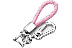 Tukellen for Leather Weave Keychain Suit for car Keychain Keyring Present for Man and Woman,Durable and Comfortable