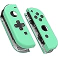 eXtremeRate Mint Green DIY Housing (D-Pad Version) with Full Buttons for Joycon Handheld Controller, Replacement Shell Case for Nintendo Switch & Switch OLED [Only the Shell, NOT the Joycon]