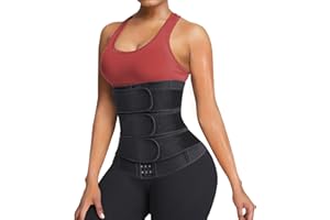 Bingrong Ceinture de Sudation Femme Sport Réglable Ceinture Abdominale Corset Minceur Gaine Amincissante Ventre Plat Néoprène Serre Taille Waist Trainer Body Shaper