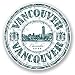 Produktbild 2 x 10cm/100mm Vancouver, Kanada Vinyl SELBSTKLEBENDE STICKER Aufkleber Laptop reisen Gepäckwagen iPad Zeichen Spaß #5975