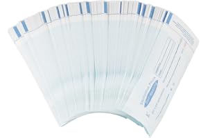 Pochette Stérile Petit Sachet Hermétique,Walfront Poche Auto-scellante 5.12"x2.24", 200pcs Sachet de Sterilisation