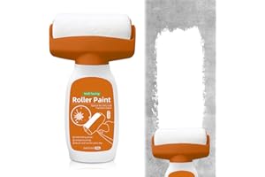 SGZIOO Wandfarbe Ausbessern Weiß, 500g Ausbesserungsfarbe Weiss, Wandreparatur RollbüRste mit Wandreparaturpaste, Wand Reparatur Rollbürste für Graffiti Kratzer Flecken Risse und Beschädigte Wände