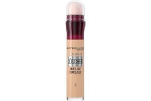 ‎MAYBELLINE Maybelline New York Abdeckstift, Instant Anti-Age Effekt Concealer, Löscher mit Mikro-Lösch-Applikator, Nr. 03 Fair, 6,8 ml