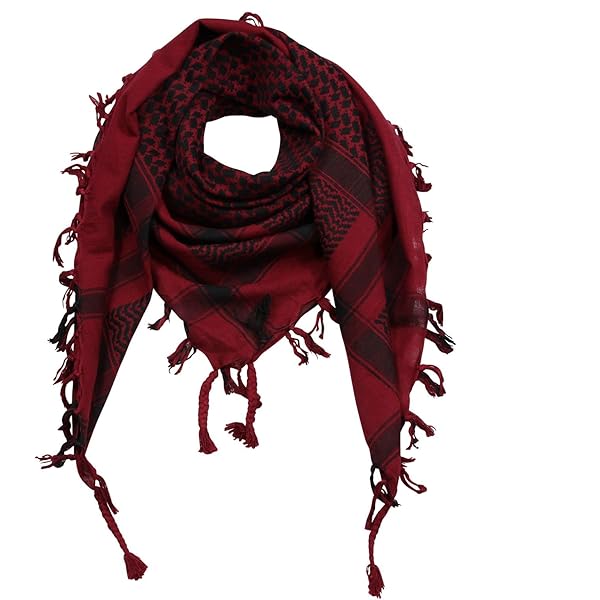 Kefiah Palestinese 100% Cotone - Foulard Versatile Nero 100x100 Cm - Foto 5