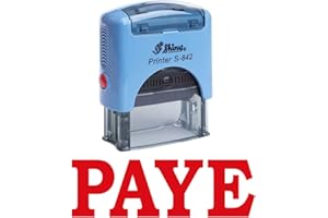 PRINTTOO Stamp PAYE auto-encrage caoutchouc Stationary Office personnalisé Brillant Stamp