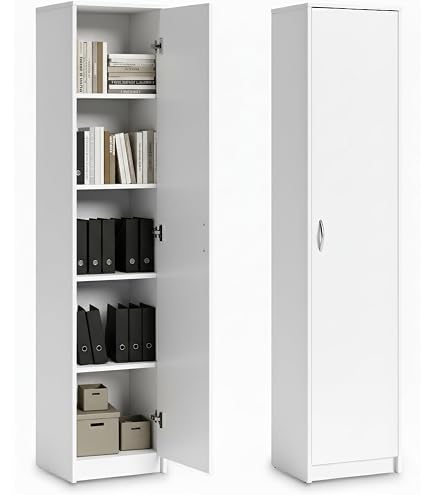 VidaXL Garde-Robe Armoire De Rangement Blanc - Meuble Chambre Avec Tiroirs Et Tringle Pour Vêtements