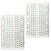 Produktbild com-four® 2X Breadboard Steckbrett Laborsteckboard Lochraster Experimentierbrett Steckboard mit 400 Kontakten (02 Stück)