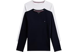 Tommy Hilfiger pojkar 2p Cn Tee Ls Ub00309 långärmade t-shirts (2-pack)