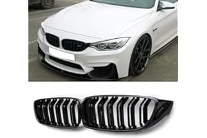 PROTUNING Griglia per radiatore anteriore, nero lucido, a forma di rene, Serie 4 F32 F33 F36 2014-2016