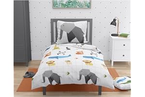 HOME LINGE PASSION Roupillon - ORIGATOON Pościel dziecięca 100% Bawełna - Biały - 140x200 cm