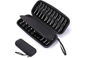 BTSKY 108 Butelek Trwała Wodoodporna Twarda Obudowa EVA Duża Pojemność Olejki Eteryczne Uchwyt Torba do Przechowywania Lakieru do Paznokci Pudełko Wkładka Piankowa Organizer