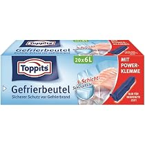 Toppits Gefrierbeutel 8 Liter, 3-Schicht-Spezialfolie, mit Standboden, 10 Stück – Böttcher AG Toppits Gefrierbeutel 8 Liter, 3-Schicht-Spezialfolie, mit Standboden, 10 Stück – Böttcher AG