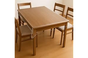 ‎ARTWELT Artwelt Tischdecke Transparent Tischfolie 0.22mm Ideal für Geburtstagsfeiern Karneval Babypartys Glasklar Tischschutz Wasserdicht Abwaschbar Wunschmaß Fettdicht Tischschutzfolie (100cm X 140cm)