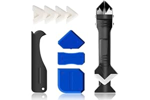 YENLK 3 in 1 Caulking Finishing Tools, Sealant Finishing Tool Silicone Grout Scraper, Silicone Smoothing Tools for Bathroom Kitchen Bath Window Sink Joint