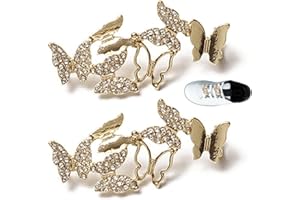 Ppmter 2 pièces Lacets Clips décorations Bricolage Lacet Breloques épingles à Chaussures pour Baskets Chaussures décontractées Femmes Fille Accessoire