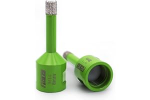 Punta per Trapano Diamantata 8mm- FACHLICH Vacuum Brasato Foretto Diamantato con Filettatura M14 per Porcellana Piastrella Granito Marmo Taglio a Secco