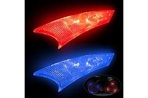 NIUAWASA Luz LED para radios de bicicleta, impermeable, fácil de instalar, luces de rueda de bicicleta, 3 modos, lámpara de advertencia segura para niños/adultos, 2 unidades