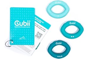 Cubii Akcesoria, mata, hantle 1,4 kg, przyrząd do ćwiczenia rąk Squishii, 0,9 kg miękkie obciążniki i pakiet Ultimate