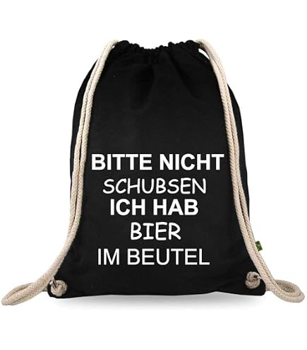Turnbeutelliebe Sac De Gym En Coton Noir Avec Motif Pattes - 12 Litres - Pratique Et Stylé