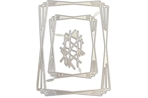 Kireida® Metall-Stanzform mit einfachem überlappendem Rahmen für Scrapbooking, neue Stanzformen, DIY-Album, Kartenherstellung, Dekor, Papierhandwerk, Metallstanzungen