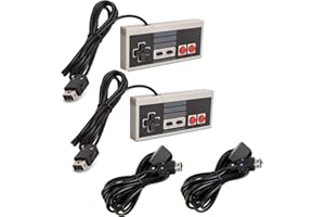 Link-e : 2 X Manette de Jeu et Cable Rallonge Compatible avec la Console Nintendo Mini/Classic NES