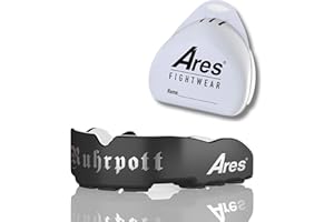 ‎ARES FIGHTWEAR Ares Fightwear® Slim Fit Mundschutz Boxen inkl. Aufbewahrungsbox für Kampfsport, MMA & Athleten I Maximaler Zahnschutz dank optimaler Slim Fit Passform I Profi Mouthguard für Herren & Damen