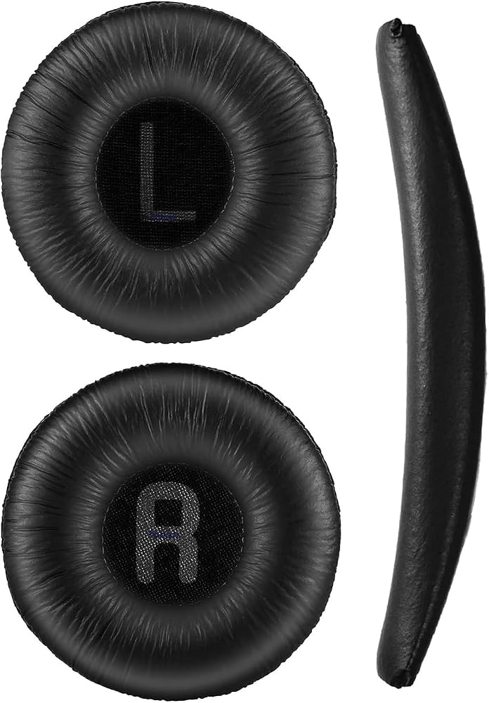 fobun jbl kulaklik pedi jbl 450bt 460 500bt 510bt tune 600 t250 jr 300 jbl ile uyumlu kulaklık süngeri jbl kulaklik yastıgı (Siyah Sünger + Siyah Kafa Bandı)