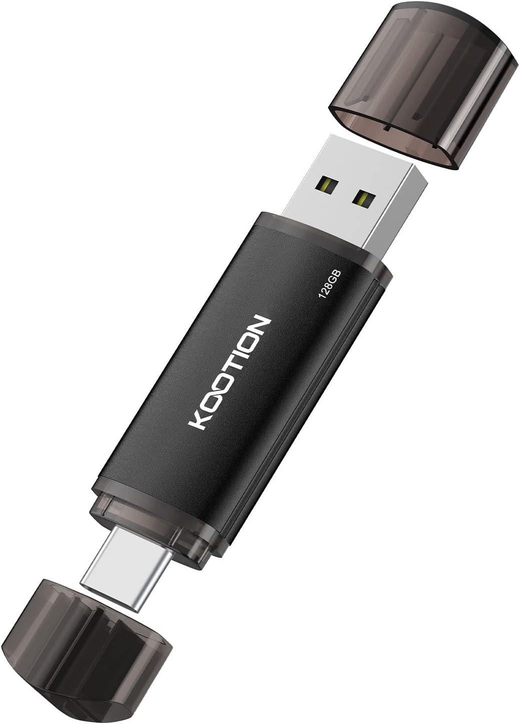 KOOTION Memoria USB de 128 GB, USB C OTG 2.0, 2 en 1, 128 G, Unidad Flash Tipo C Flash Drive 128 Gbyte con Llavero Impermeable para PC/portátil, teléfono móvil Tipo C