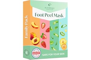 ‎PLANTIFIQUE Plantifique Fußmaske Anti Hornhaut Socken - 4 Paar Fussmaske Hornhautentferner Socken - Extreme hornhaut entfernen fuß - Foot Mask - Fußpeeling Maske für sehr trockene Füße